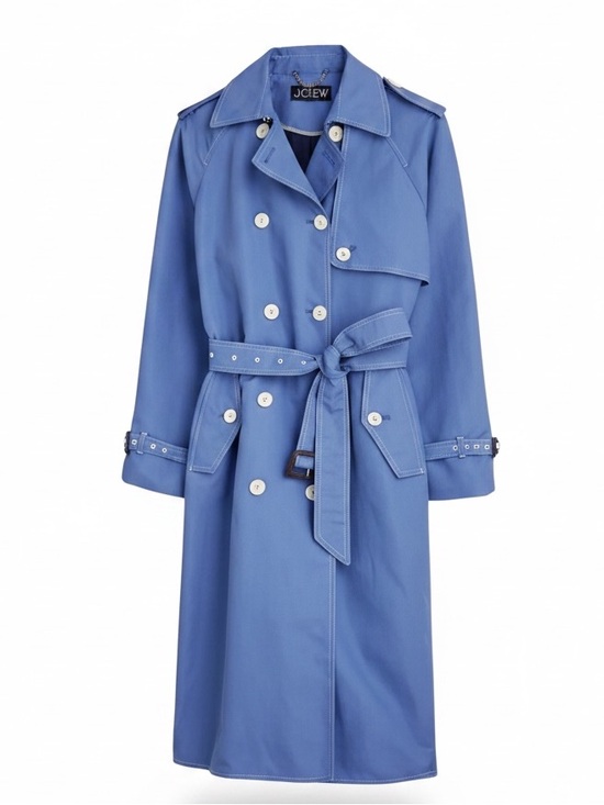 J. Crew Jackets & Blazers - J Crew Belted Women’s Trench Coat French (WEDGEWOOD) Blue Mid Length CD420 $298